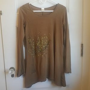 100% organic cotton tree print tunic